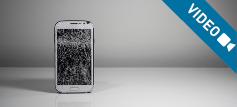 smartphone display rotto